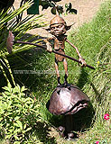 David Goode goblin statue from 2009 Hampton Court Palace Flower Show. David Goode's website